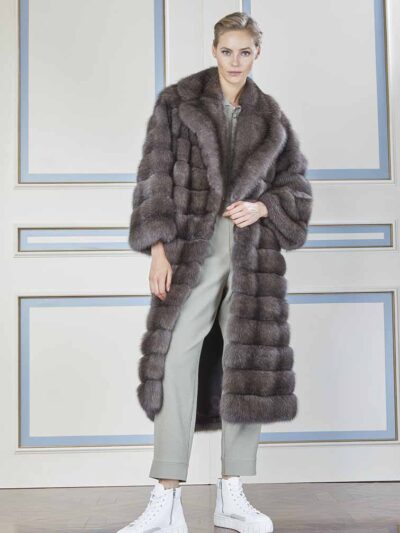Эксклюзивная шуба соболь с сединой